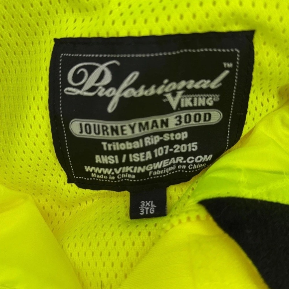 Viking Journeyman 300D Hi-Vis ANSI Class 3 Waterproof Jacket 3XL New - Picture 4 of 5